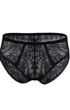 Biustonosz miękki soft bralette koronkowy czarny Fancy 19237