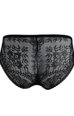 Biustonosz miękki soft bralette koronkowy czarny Fancy 19237