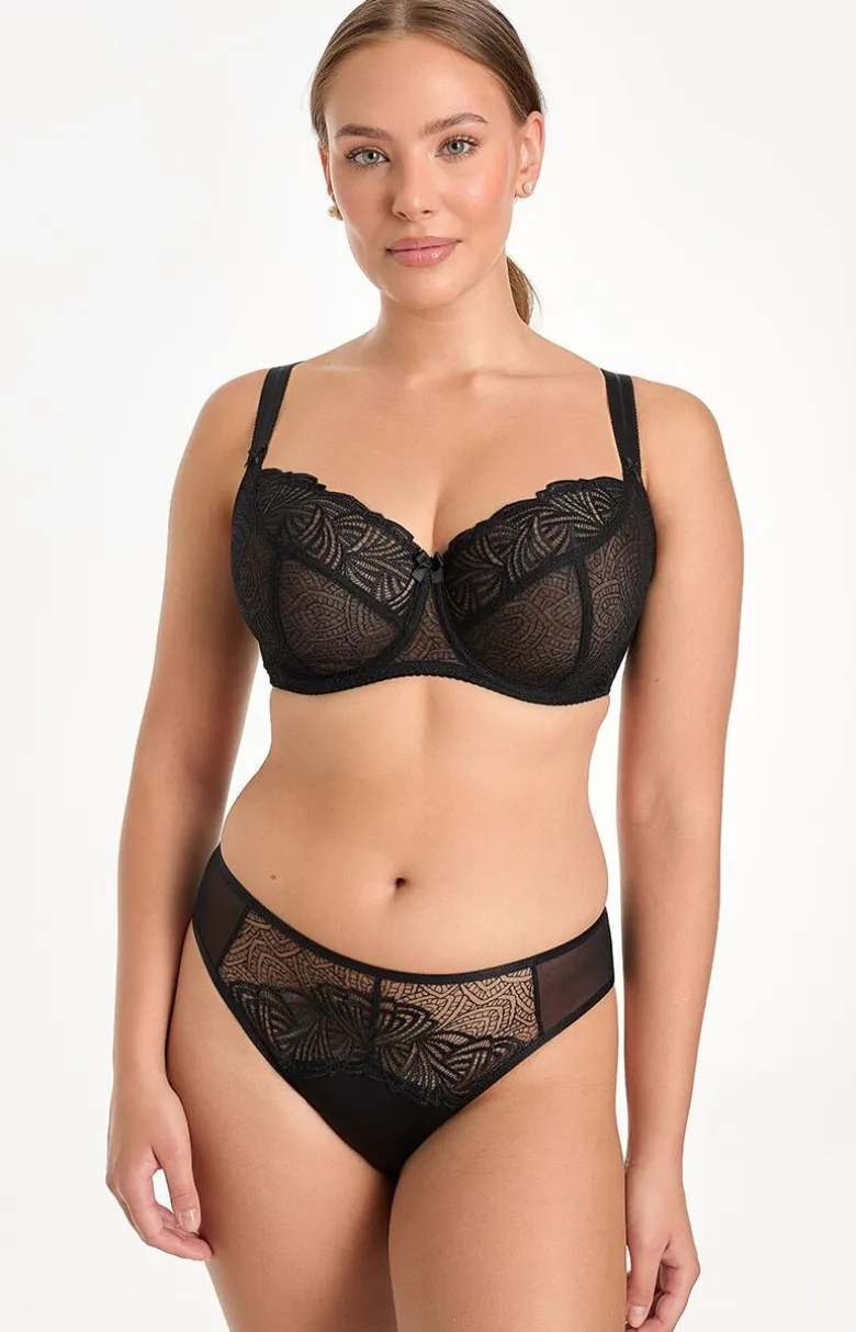 Biustonosz miękki soft czarny Rina B161