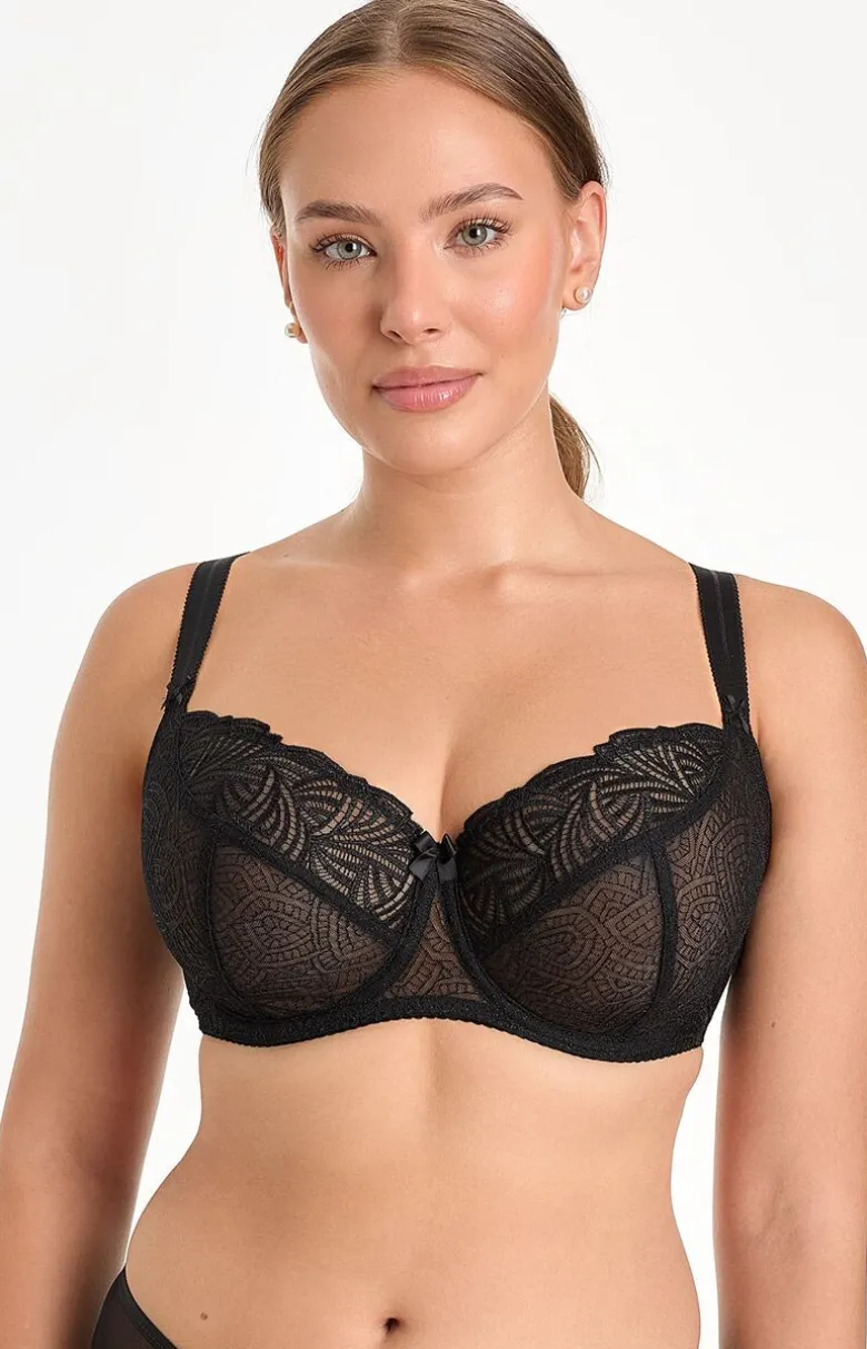 Biustonosz miękki soft czarny Rina B161