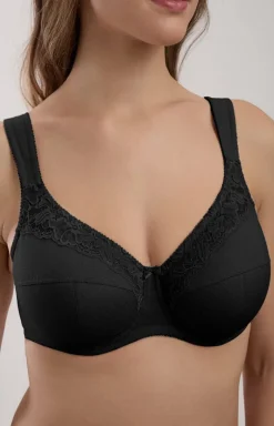 Biustonosz miękki soft czarny Suprema RB6287