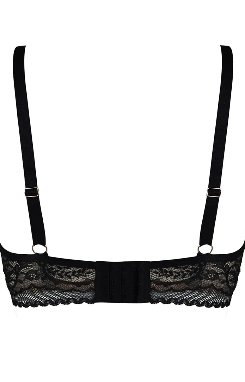 Mediolano Biustonosze Miękkie - Biustonosz miękki soft koronkowy Feel Bralette Long 19236