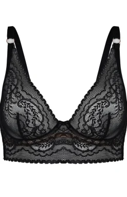 Mediolano Biustonosze Miękkie - Biustonosz miękki soft koronkowy Feel Bralette Long 19236