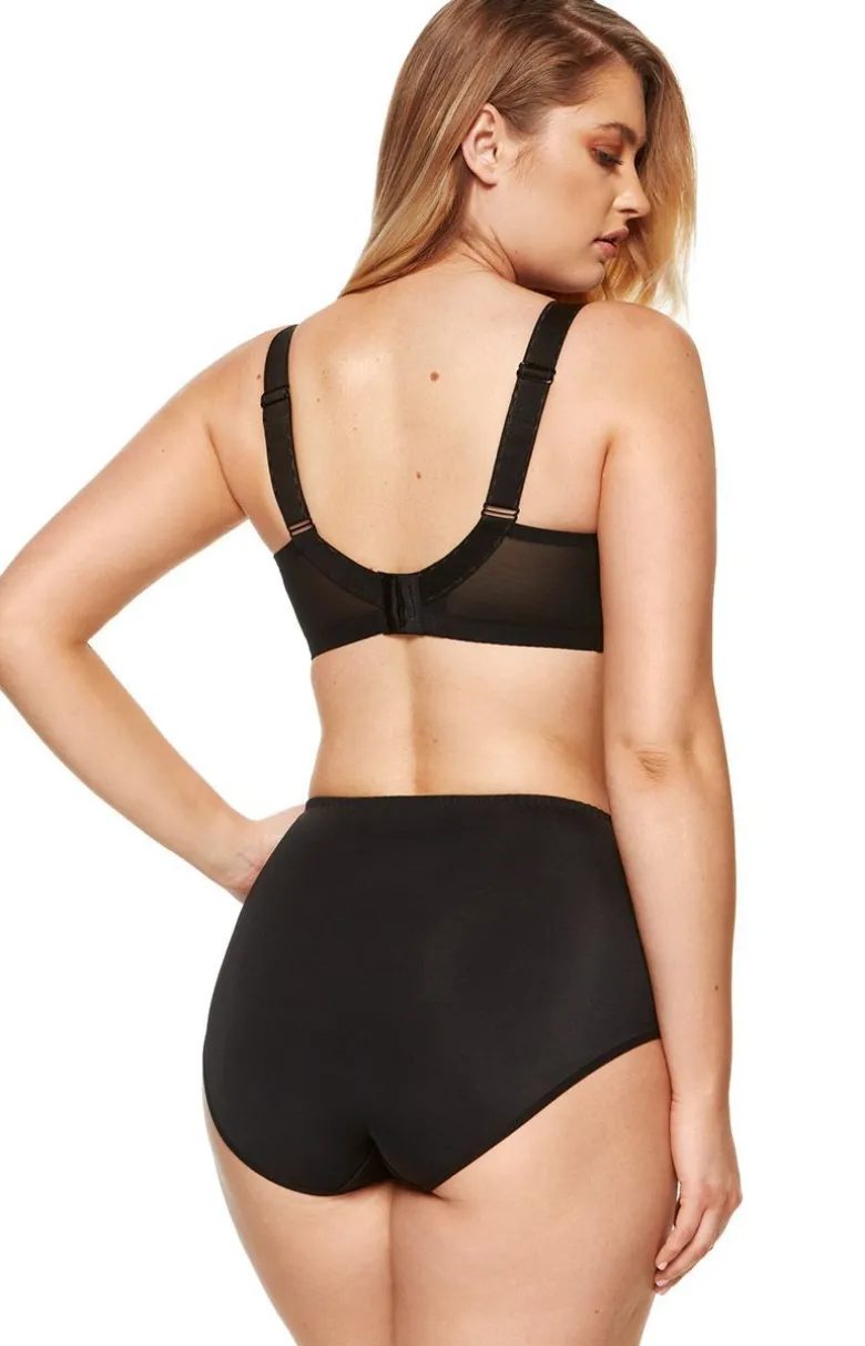 Biustonosz miękki soft minimizer czarny Zara B2-V1