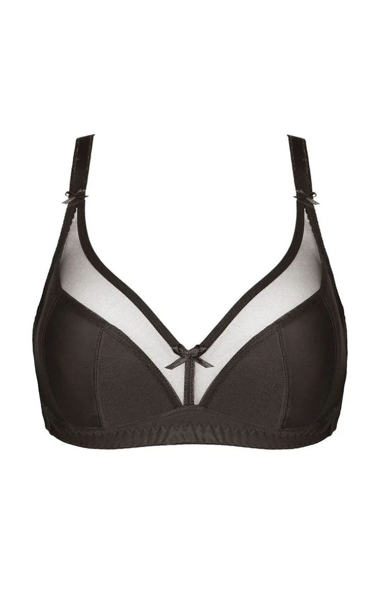 Biustonosz miękki soft minimizer czarny Zara B2-V1