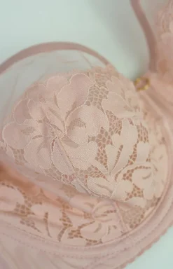 Biustonosz miękki soft plunge pudrowy róż Jasmin 19150