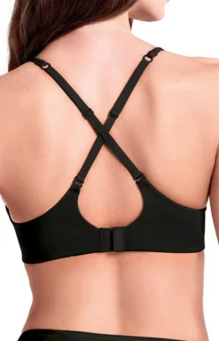 Biustonosz miękki soft top czarny Active Ultrashine 433