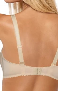 Biustonosz push-up beżowy gładki Ellie