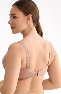 Biustonosz push-up beżowy Rina B214