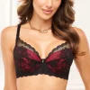 Dama Kier Biustonosze Push-Up - Biustonosz push-up czarno-różowy 2892 Rica P-129