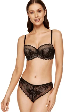 Biustonosz push-up czarny Astrid B1
