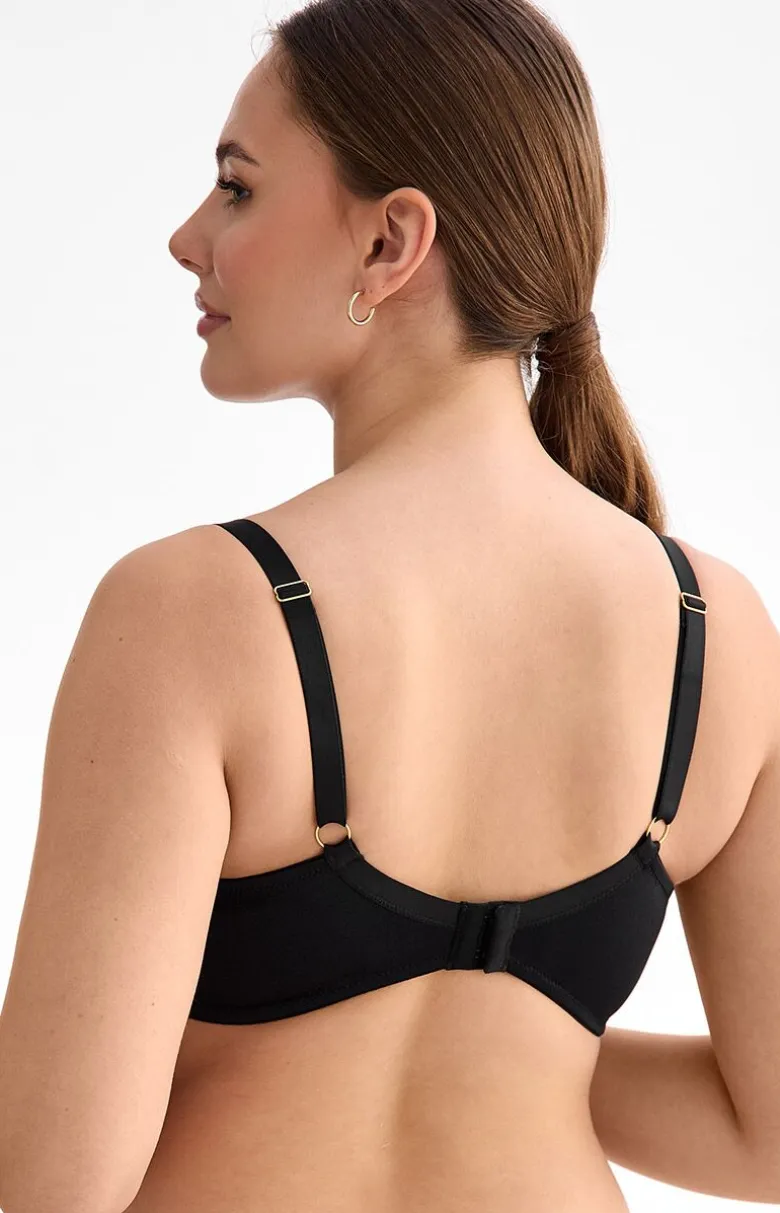 Biustonosz push-up czarny Emma B214