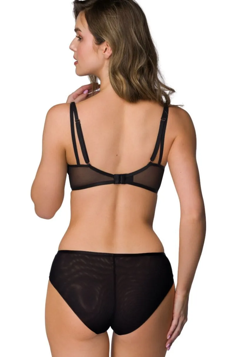 Biustonosz push-up czarny Esme M-3902/11