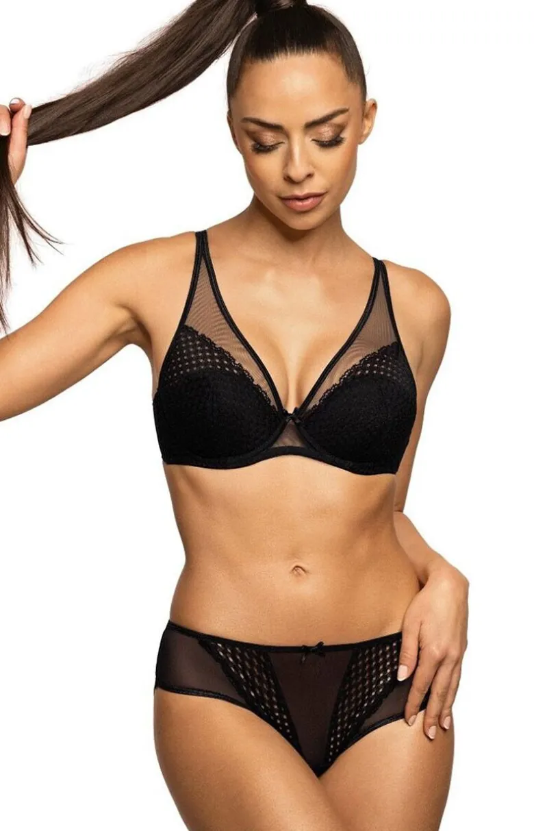 Biustonosz push-up czarny Marley M-3733/11/1