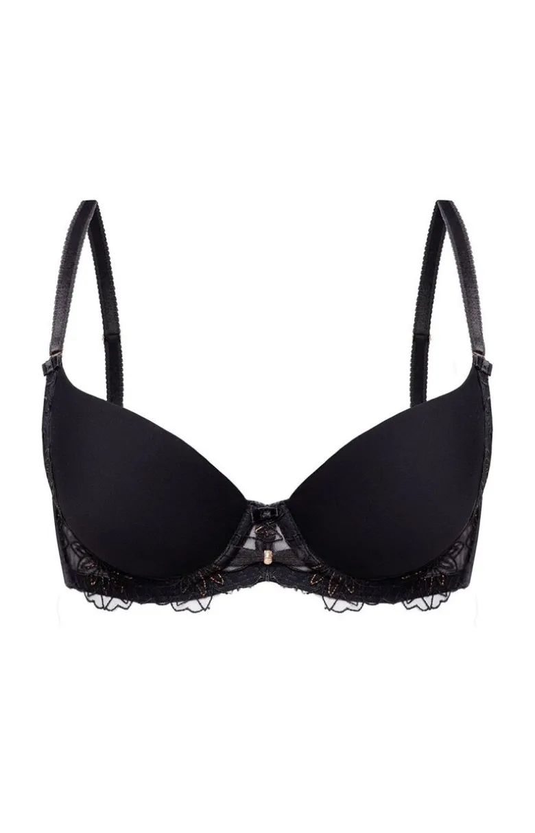 Biustonosz push-up czarny Roxane