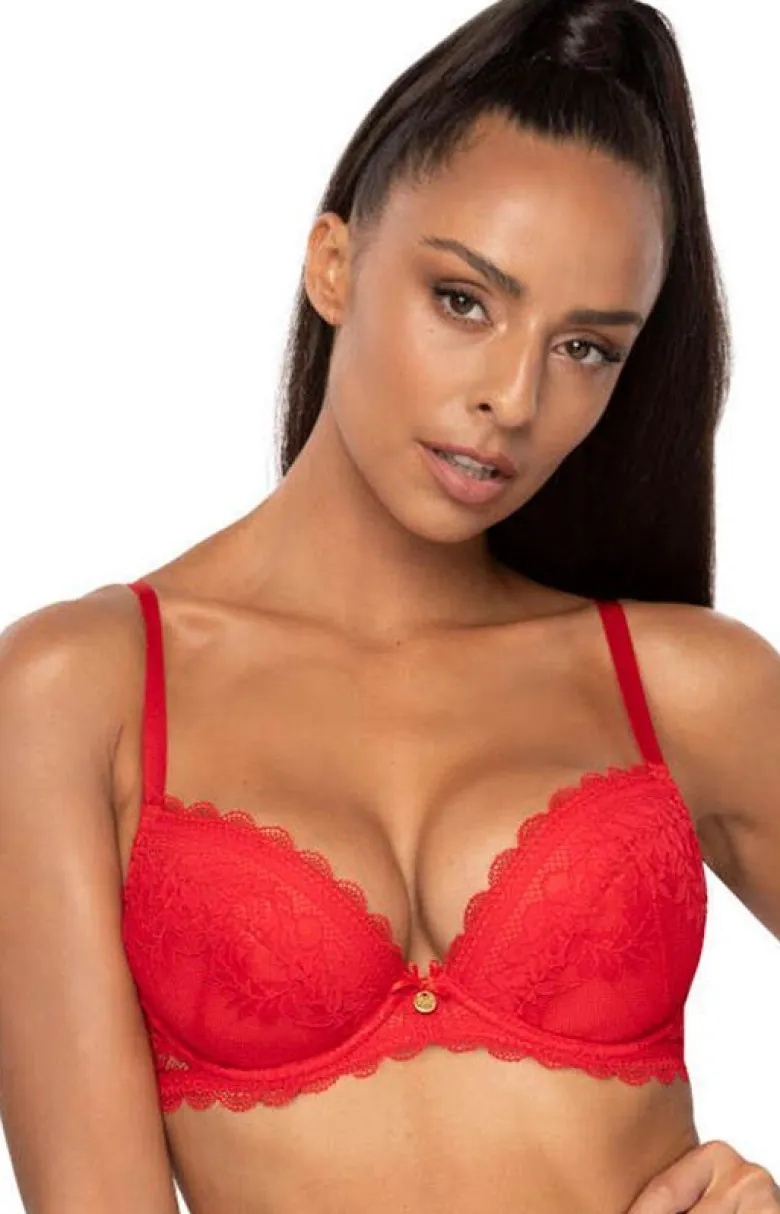 Biustonosz push-up czerwony Estelle M-0198/11/2