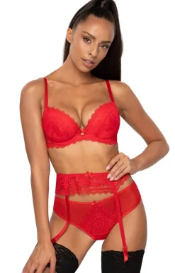 Biustonosz push-up czerwony Estelle M-0198/11/2