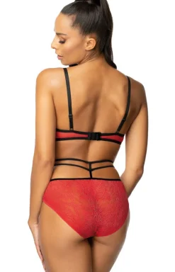 Mat Biustonosze Push-Up|Biustonosz Z Pasków - Biustonosz push-up Loren M-3636/11 z ozdobnymi paskami