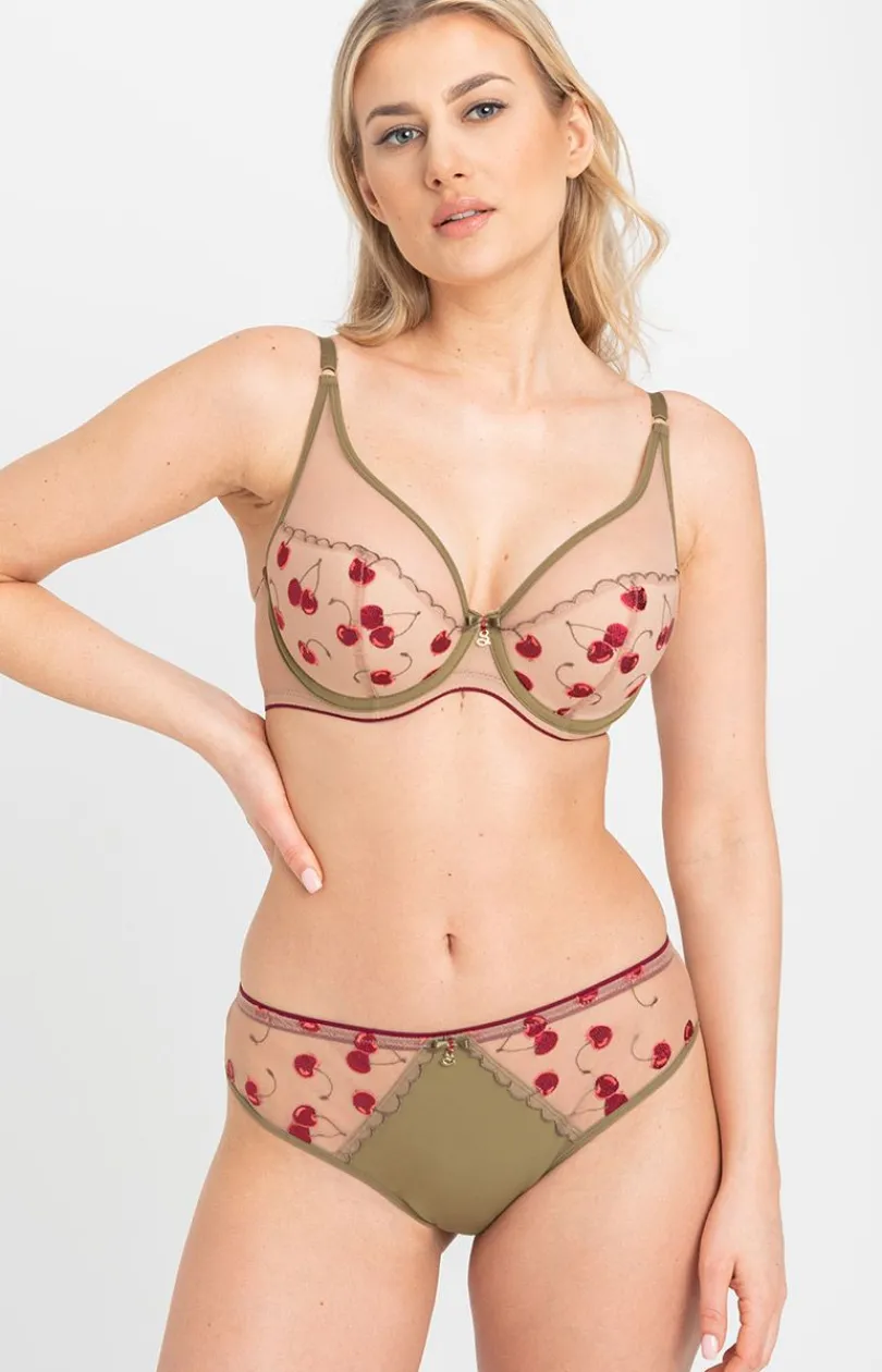 Samanta Biustonosze Push-Up - Biustonosz push-up z haftem Cheri A338