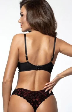 Biustonosz push-up z paseczkami V-10661