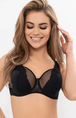 Biustonosz półusztywniany semi-soft czarny Roxi