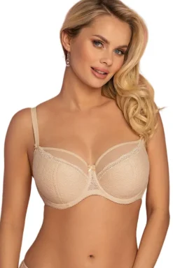 Biustonosz półusztywniany semi-soft beżowy VB-323