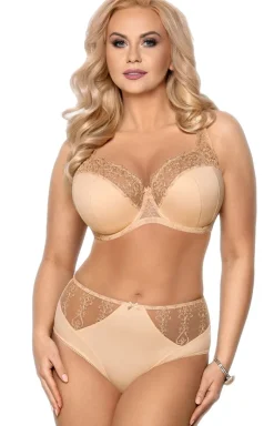 Biustonosz półusztywniany semi-soft beżowy VB-355 Maxi