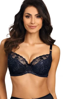 Biustonosz półusztywniany semi-soft granatowy Bonita B150