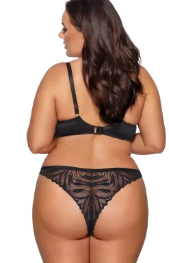 Biustonosz półusztywniany semi-soft czarny AV 2105
