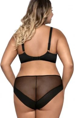 Biustonosz półusztywniany semi-soft czarny AV 1030 Maxi