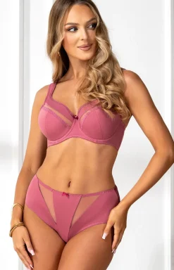 Biustonosz półusztywniany semi-soft różowy 2909 Patrycja S-128