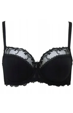Biustonosz półusztywniany semi-soft czarny AV 1030