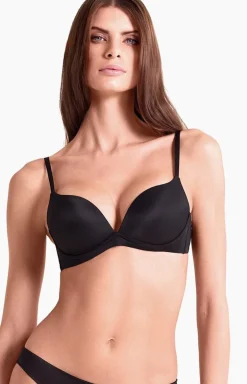 Biustonosz super push-up bez fiszbin czarny 083L Desiderio