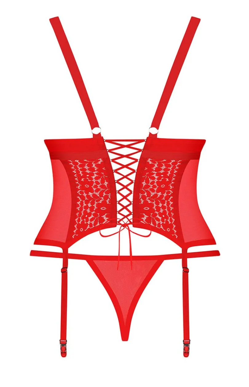 Obsessive Body|Gorsety - Blossmina gorset i stringi