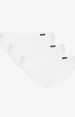 3BLP-602 bawełniane białe figi z niską talią 3-pack