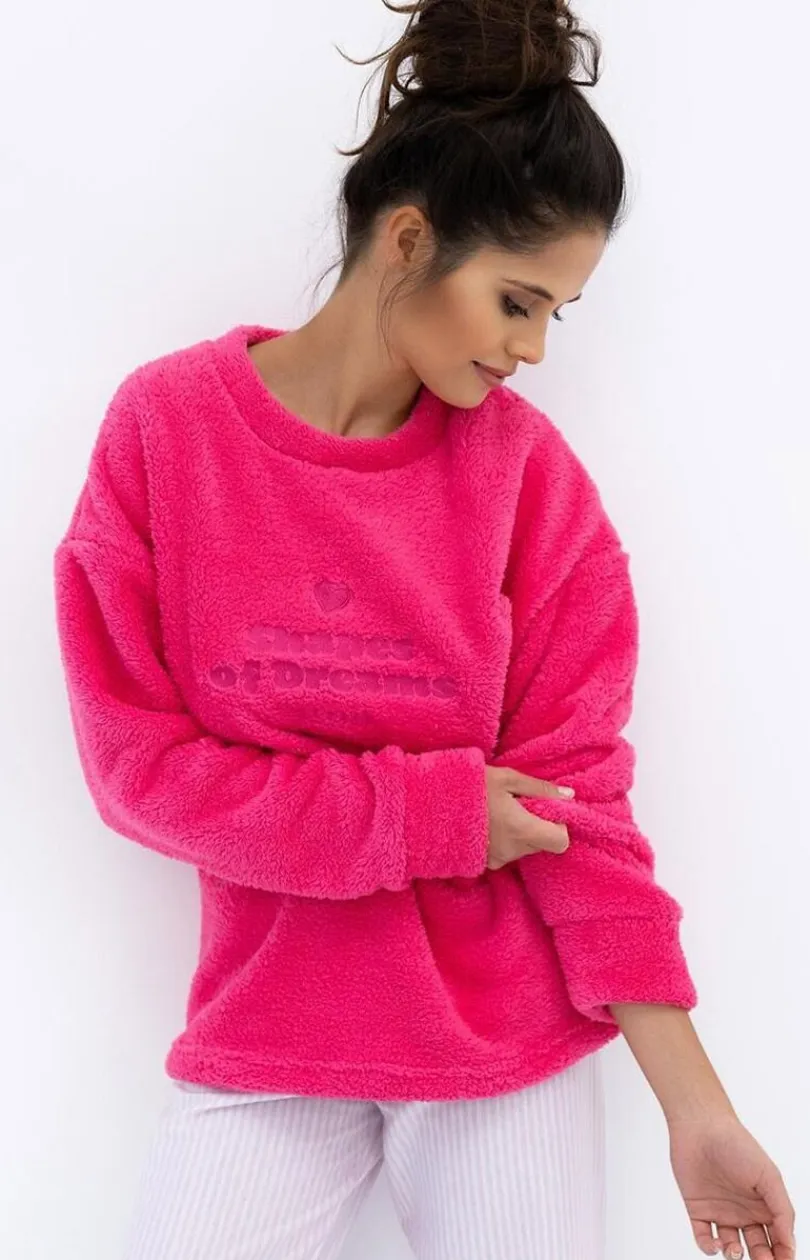 Damskie SENSIS Bielizna Homewear|Ciepłe Piżamy - Bluza z iękkiej dzianiny typu oft Brooklyn