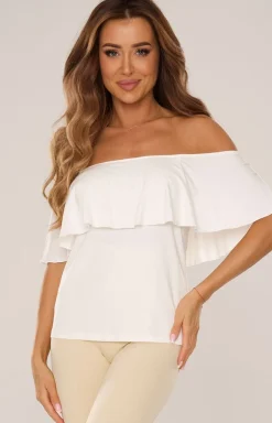 Bluzka damska hiszpanka ecru Paloma 060