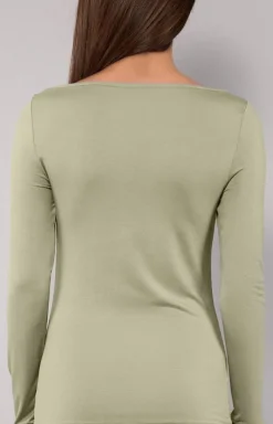 Sielei Moda - Buzka daka z długi rękawe oiwkowa Today 6014