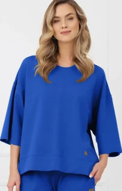 Italian Fashion Moda - Bluzka damska z rękawem 3/4 owa Kaori