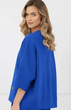 Italian Fashion Moda - Bluzka damska z rękawem 3/4 owa Kaori