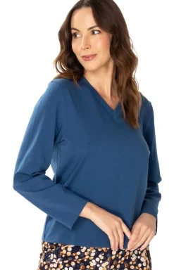 Bluzka piżamowa damska jeansowa Lucy