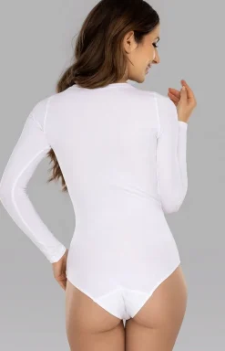 Body damskie bawełniane białe Julia
