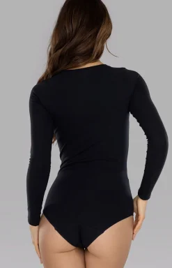Mitex Body|Body - Body dakie bawełniane czarne Juia