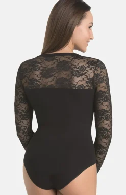 Body damskie koronkowe czarne Darotte 2408