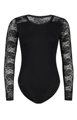 Body damskie koronkowe czarne Darotte 2408