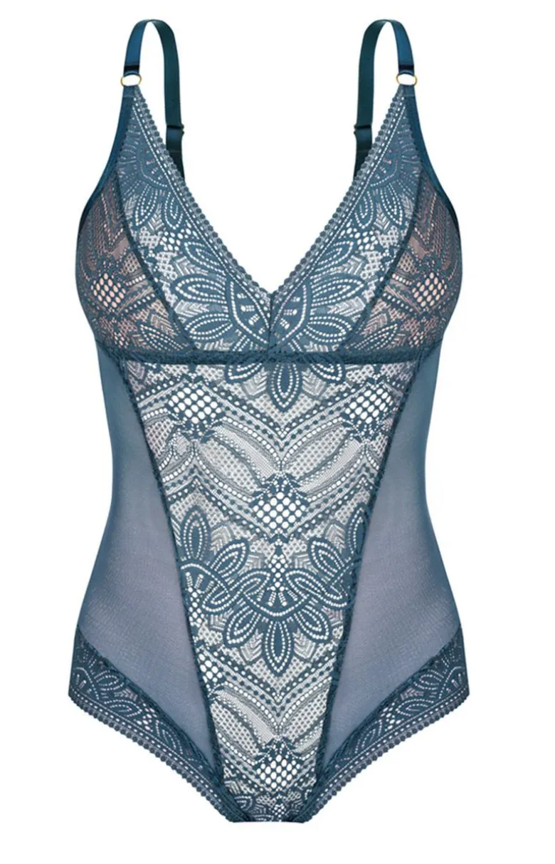 Body koronkowe lazurowe Daniela OM32