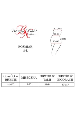 Bodystocking sukienka czarna koszulka Erica