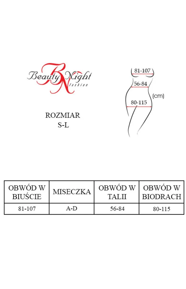 Bodystocking sukienka czarna koszulka Erica