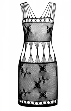 Passion Bodystocking|Koszulki - Bodystocking sukienka czarna koszulka BS090