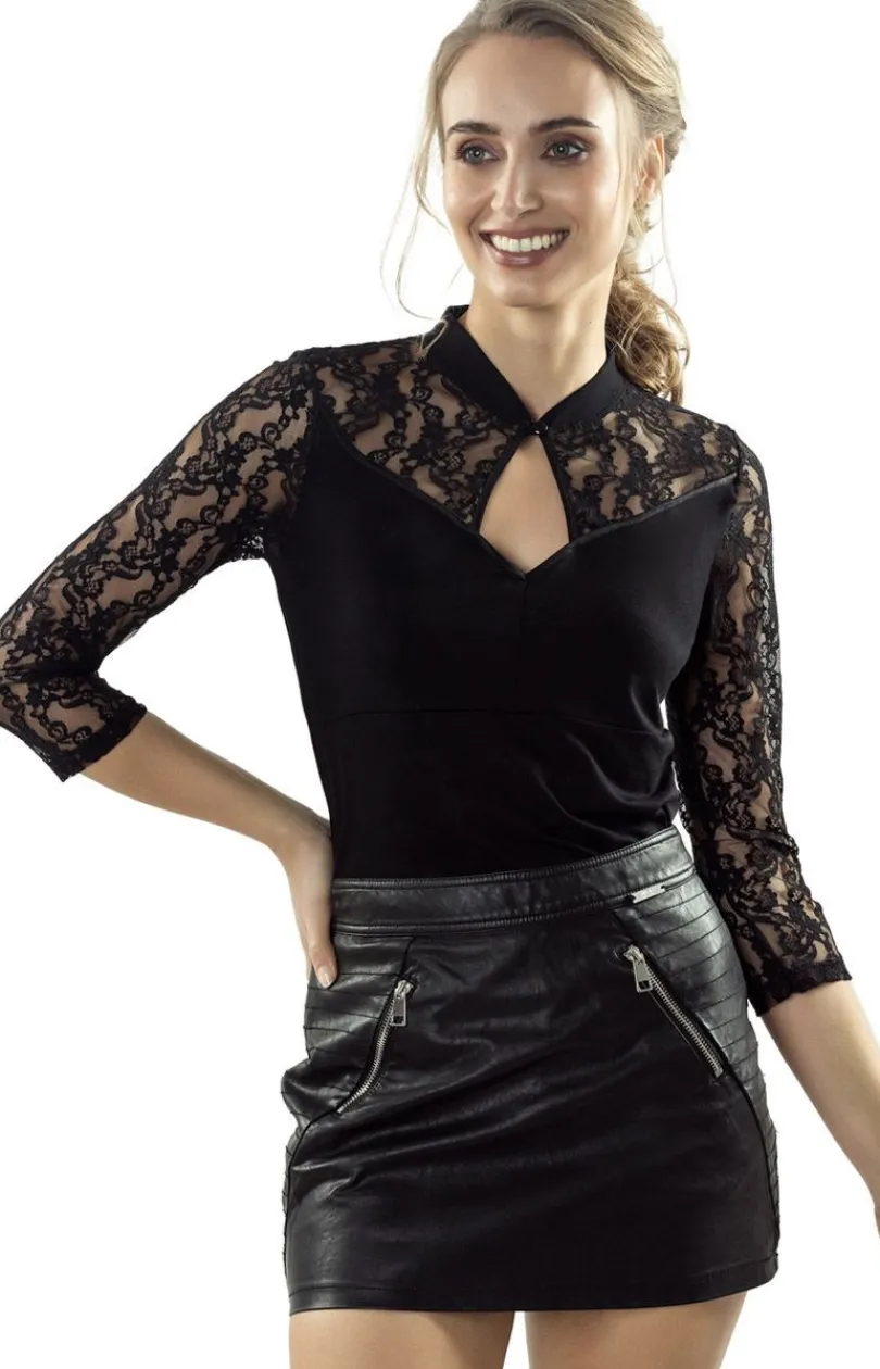 Eldar Moda - Buzka ze stójką i zapięciem pod szyją w kolorze m Tonia